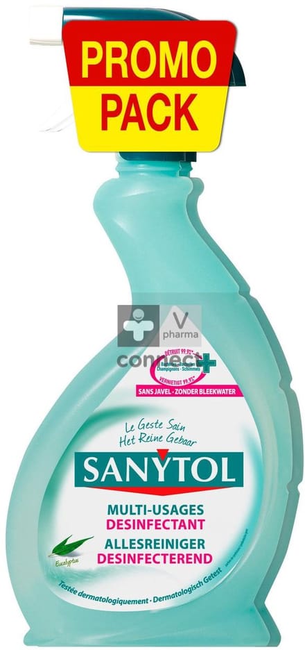 2 x Sanytol Desinfecterend Allesreiniger Spray - 500 ml