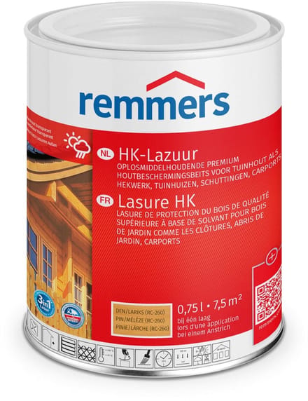 Remmers HK-Lazuur 3in1 - Pine/Lariks - 0.75 liter