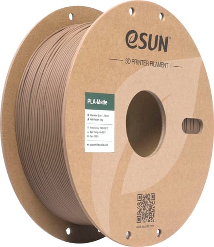 eSUN PLA-Matte Bruin / Brown - 1 kg - 1.75 mm - 3D printer en 3D pen filament