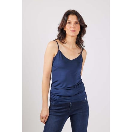 Rayon spaghetti top Dark blue