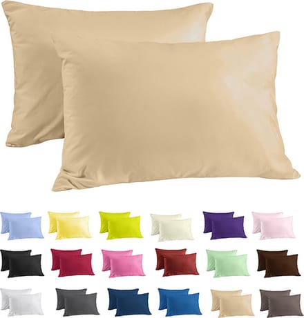 Zavelo Katoen Kussenslopen Basics Zand (set van 2)-60 x 70 cm (standaard)