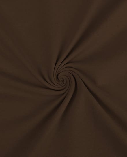 Tricot Stof Uni Bruin – Zachte Stretch Jersey – Comfortabele & Elastische Kledingstof per Meter