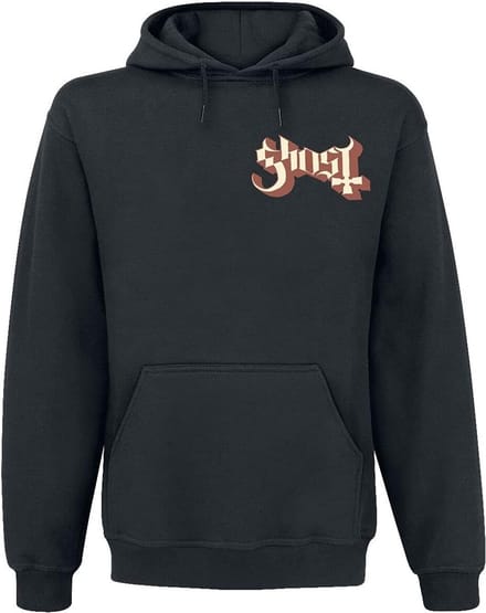 Hoodie met Vleermuizenprint voor Heren - Zwart