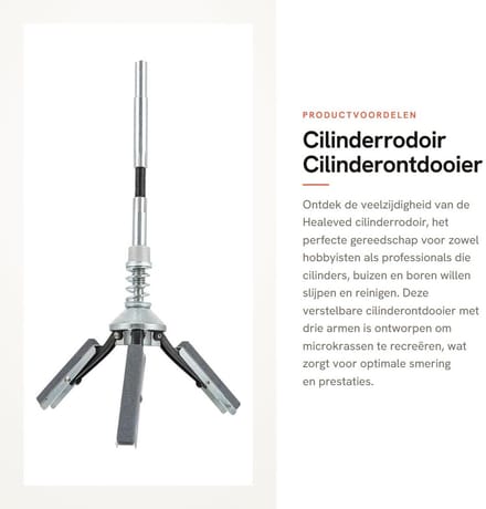 Dailygoods- Cilinderrodoir Verstelbaar - Cilinderhouder - Flexibele As - Slijparmen - Motorsteen - Optimale Smering