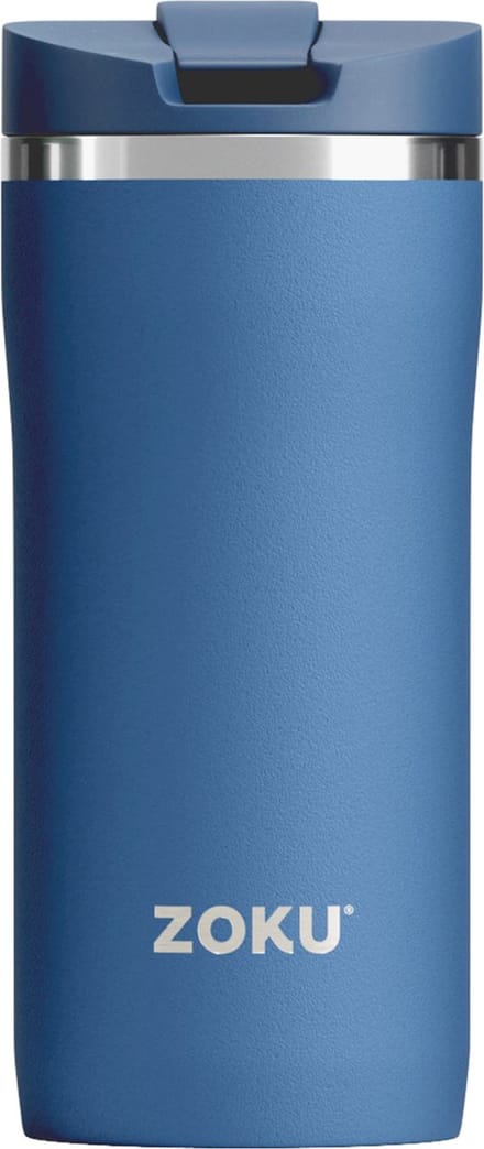 Thermosbeker, 355 ML, RVS/Polypropyleen, BPA vrij, Blauw- Zoku