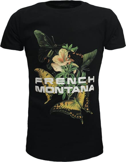 French Montana Butterfly T-Shirt - Officiële Merchandise - L
