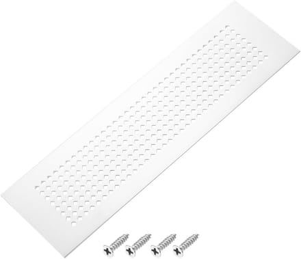 Ventilatierooster Aluminium 30.5 x 7.5 cm met Schroeven voor Kastdeur en Raam