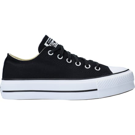 Converse Chuck Taylor All Star Lift Platform Low zwart wit Dames Zwart