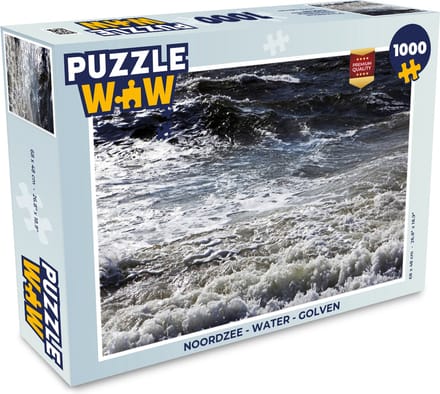 Puzzel Noordzee - Water - Golven - Legpuzzel - Puzzel 1000 stukjes volwassenen