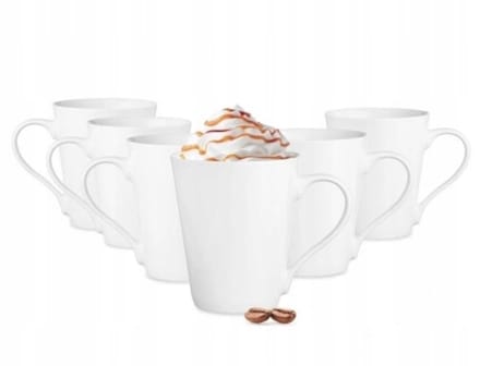 Maja porseleinen mokkenset - 6 stuks, 250 ml