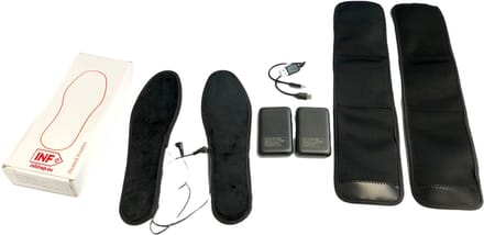 Verwarmde inlegzolen met oplaadbare powerbanks M