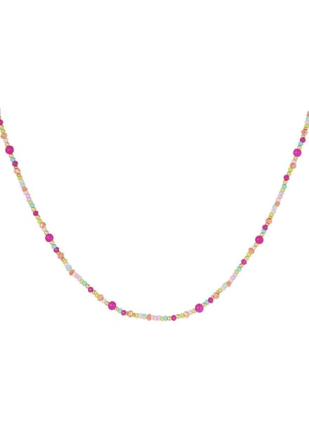 Hidzo ketting - Colorfull - Kralen - Stainless Steel