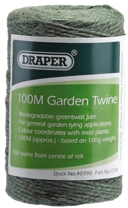 Sterk 100m Tuintouw van Jute voor Klimplanten - Groen