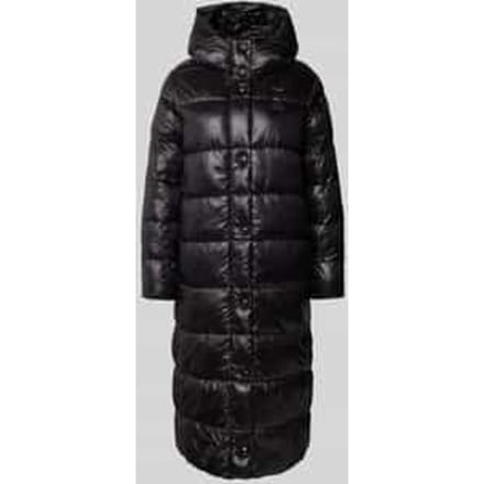 Regular fit gewatteerde mantel met labeldetail model 'BELLEVUE'