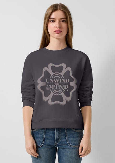 Trendende Ruim Fit Sweatshirt Dames QS