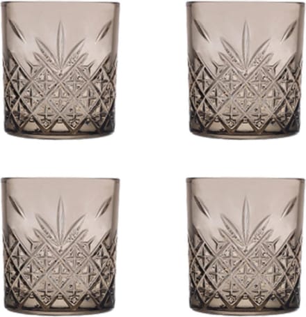 Pasabahce Waterglas Timeless 35.5 cl Taupe Taupe 4 stuks