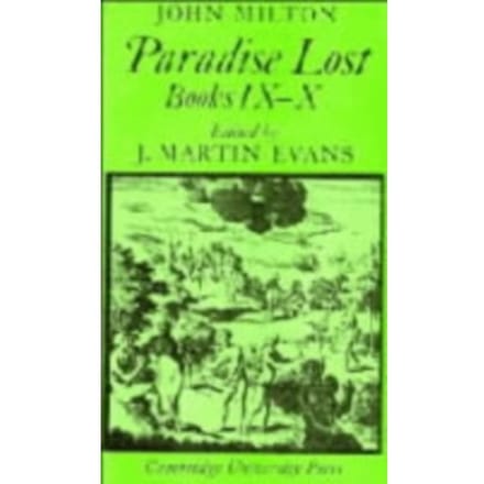 Paradise Lost: Books 9-10 - Cambridge Milton Series For Schools And Colleges - John Milton