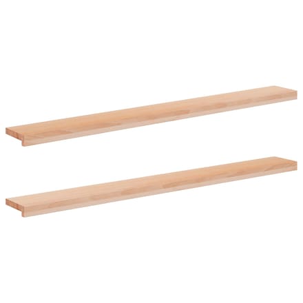 vidaXL - Raamprofielen - 2 - st - Naturel - 160 - x - 15 - x - 2 - cm - Massief - beukenhout