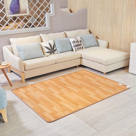 Elektrische Verwarming Mat - Verwarmd Kleed - Comfort Verhogend - Snelle Verwarming - 100x150cm - Bruin
