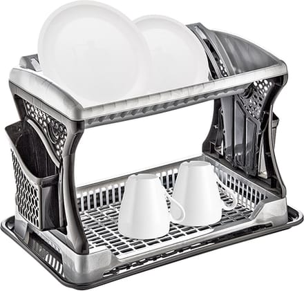 Michelino Afdruiprek - 2 laags - 46 x 30 x 13 cm - Grijs