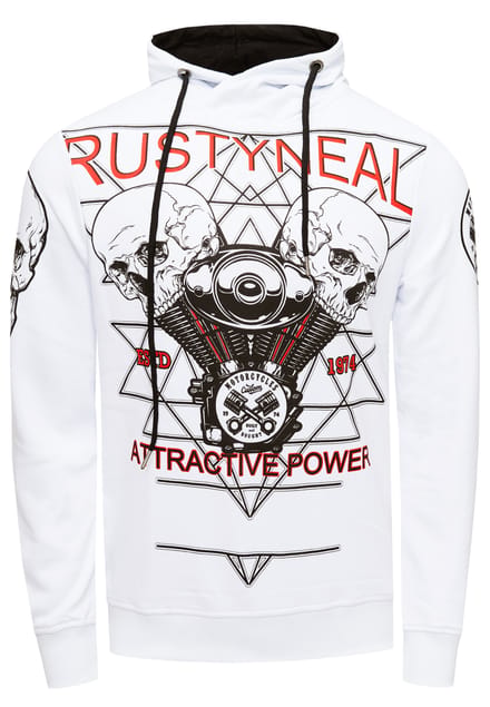 Sweatshirt met rockerprint