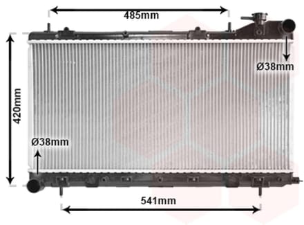 Van Wezel - RADIATOR VOOR SUBARU FORESTER 1997-2002 45111FA200