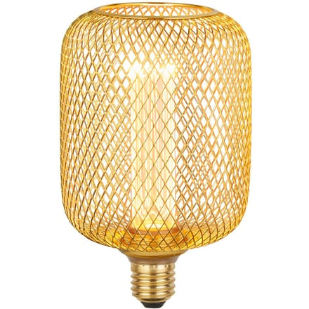 Searchlight LED lamp E27 Mesh 3,5W 1.800K goud