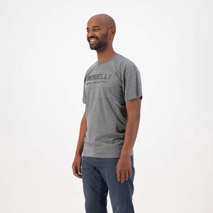 Rogelli Logo Heren Sportshirt - Korte Mouw - Grijs