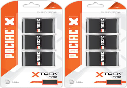 Pacific X Tack Pro Overgrip Duo Pack Zwart Uitvoering : Duo Pack Zwart