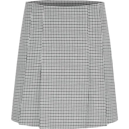 Rok A-shape Black/White Check black offwhite