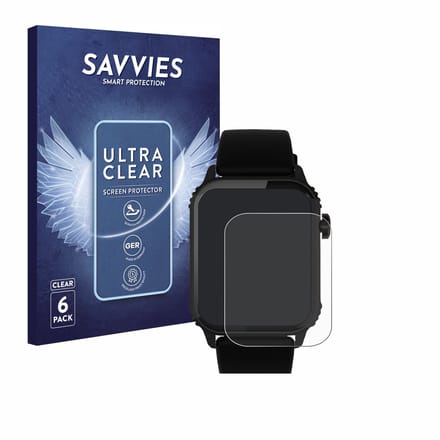 Savvies - Screenprotector voor TRAUSI TG08 1.83" - Folie Beschermfolie transparant 6 Stuks