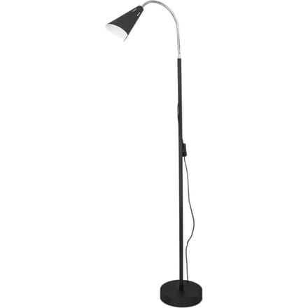 By Rydéns vloerlamp Best, zandzwart, hoogte 140 cm, E14