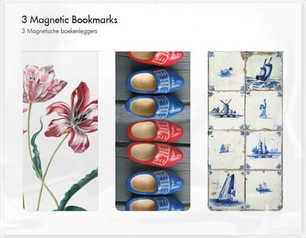 Set van 3 magnetische boekenleggers, Holland 2