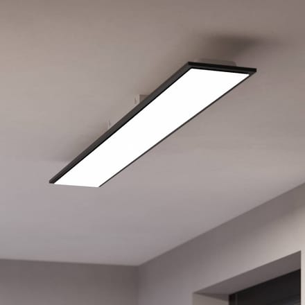 EGLO Barlaston Hanglamp - E27 - Ø 45 cm - Zwart|Grijs - uitwasbaar Textiel