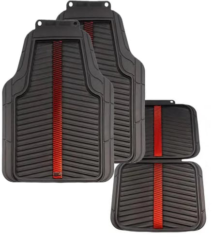 Red Bull Oracle Universele automattenset 'Heavy Duty' - 4-delige set - Zwart/Rood