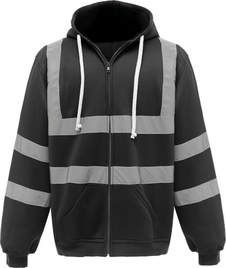 Yoko Full Zip Hooded Sweatshirt YHVK07 - Black - M