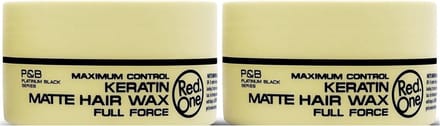 Red One Haar Styling Wax - Keratin - 2 x 150 ml