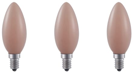 SPL E14 LED Lamp 4.5W Dimbaar - Flame - Extra Warm Wit - 1900K - LED Filament Kaars C35 - Vervangt 25W - 3 Stuks
