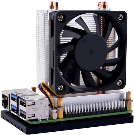 Dailygoods - Dailygoody - Raspberry Pi 5 koeler - Actieve koeler met ventilator - Aluminium - Koelprestaties - Geschikt voor Raspberry Pi 5 - Model EP-0224