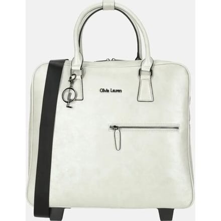 Olivia Lauren Laptoptrolley Dames / Businesstrolley - 17 inch - Ivy - Wit