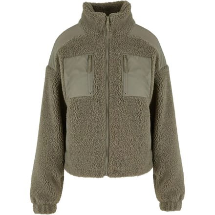 Urban Classics - Sherpa Mix Jacket - XXL - Groen