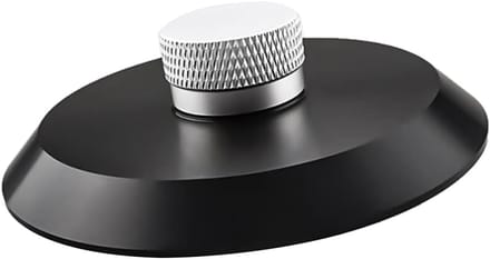 Platenspeler Stabilisator - Draaitafel Gewicht - Muziek Luisteren - Aluminium Constructie - 88 mm Diameter - Zwart
