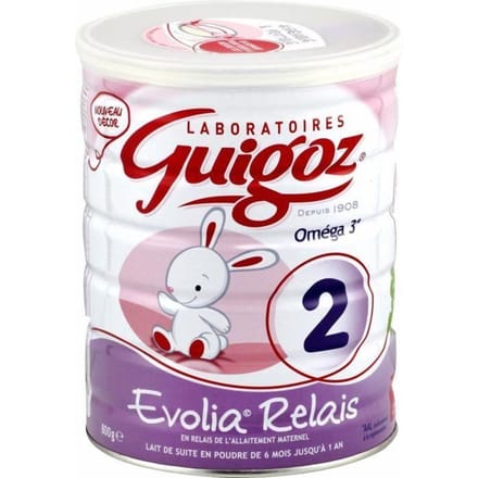 GUIGOZ Evolia Poedermelk Relais Fase 2 - 800 g - Van 6 tot 12 maanden