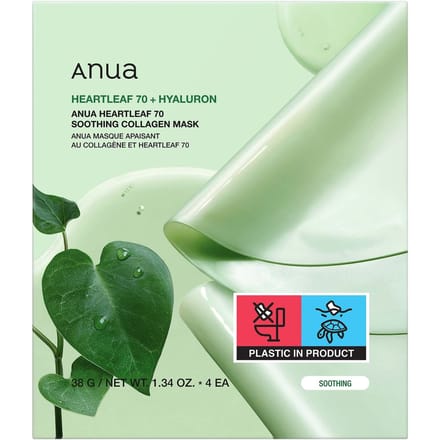 Anua Heartleaf 70 Soothing Collagen Mask (4 Sheets) 38g