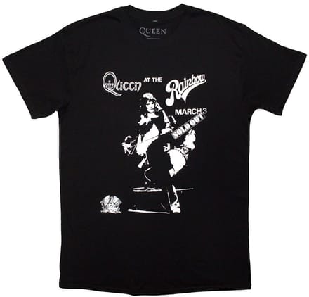 Queen - Live Rainbow Heren T-shirt - M - Zwart