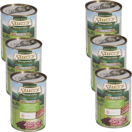 Stuzzy Blik Adult 400 g - Hondenvoer - 6 x Lam