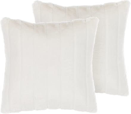 PUMILA - Sierkussen set van 2 - Wit - Polyester