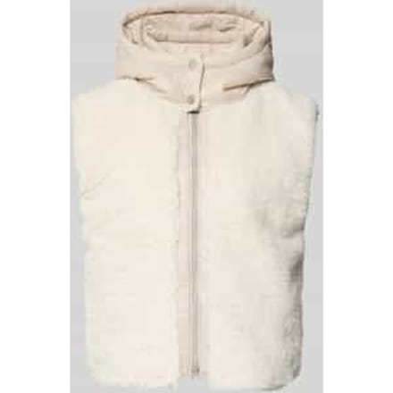 Regular fit gilet met teddybont, model 'Yetibabe'