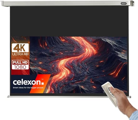 Projectiescherm Motorisch - Beamer Scherm - Thuisbioscoop Presentaties - Gelijkmatige Reflectie - 220 x 124 cm - Wit