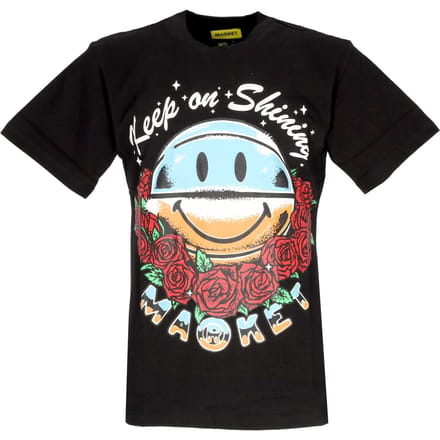 Smiley Keep On Shining Tee X Smiley zwart heren-T-shirt